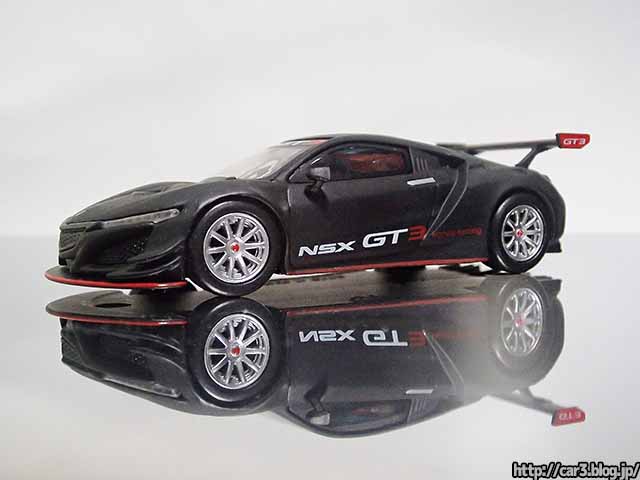 TSMMODEL・MINI-GTの1/64ホンダNSX GT3はマットブラックの